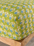 Mix & Match Cotton Fitted Sheet - Green Fields
