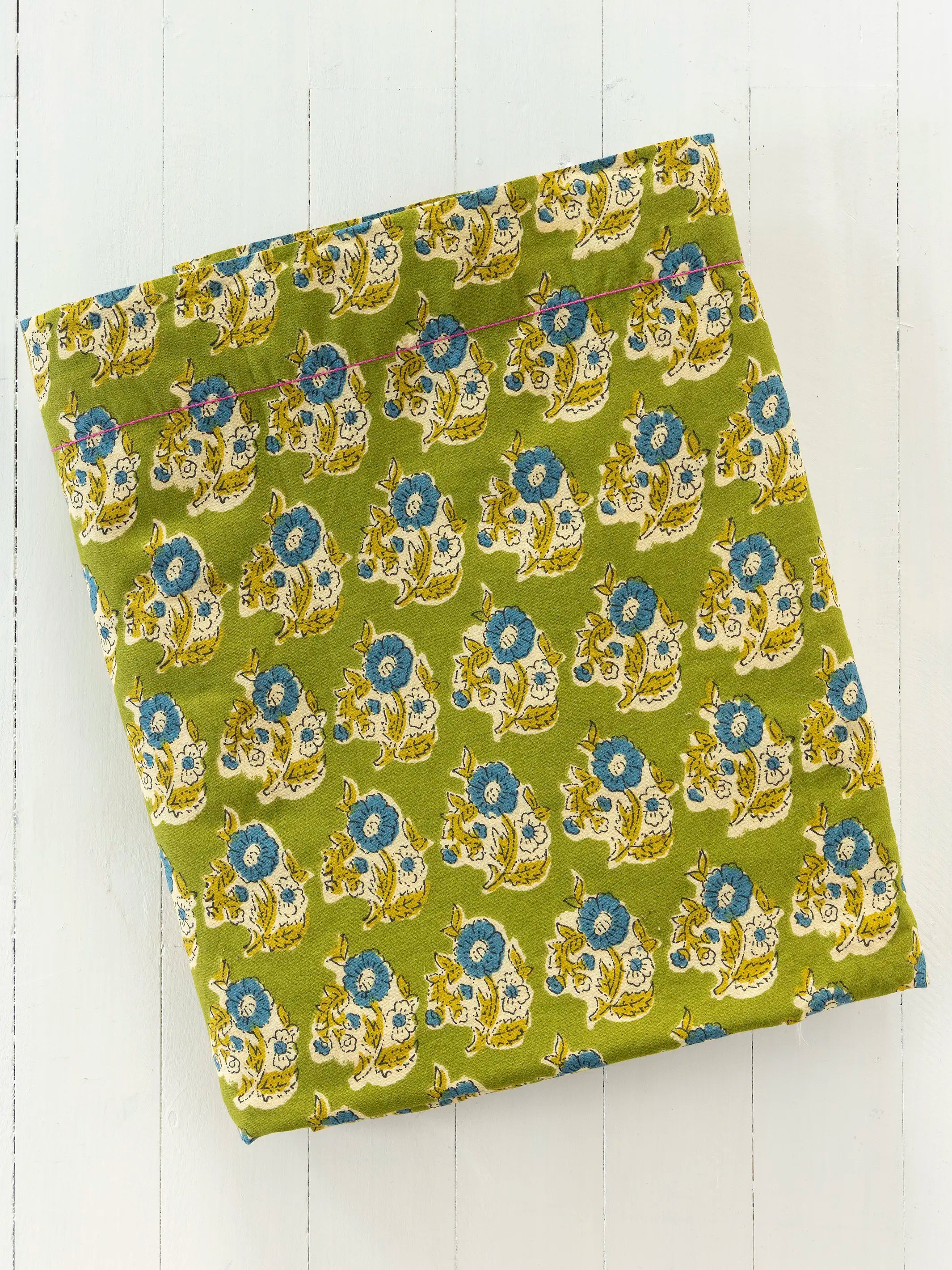 Mix & Match Cotton Flat Sheet - Green Fields