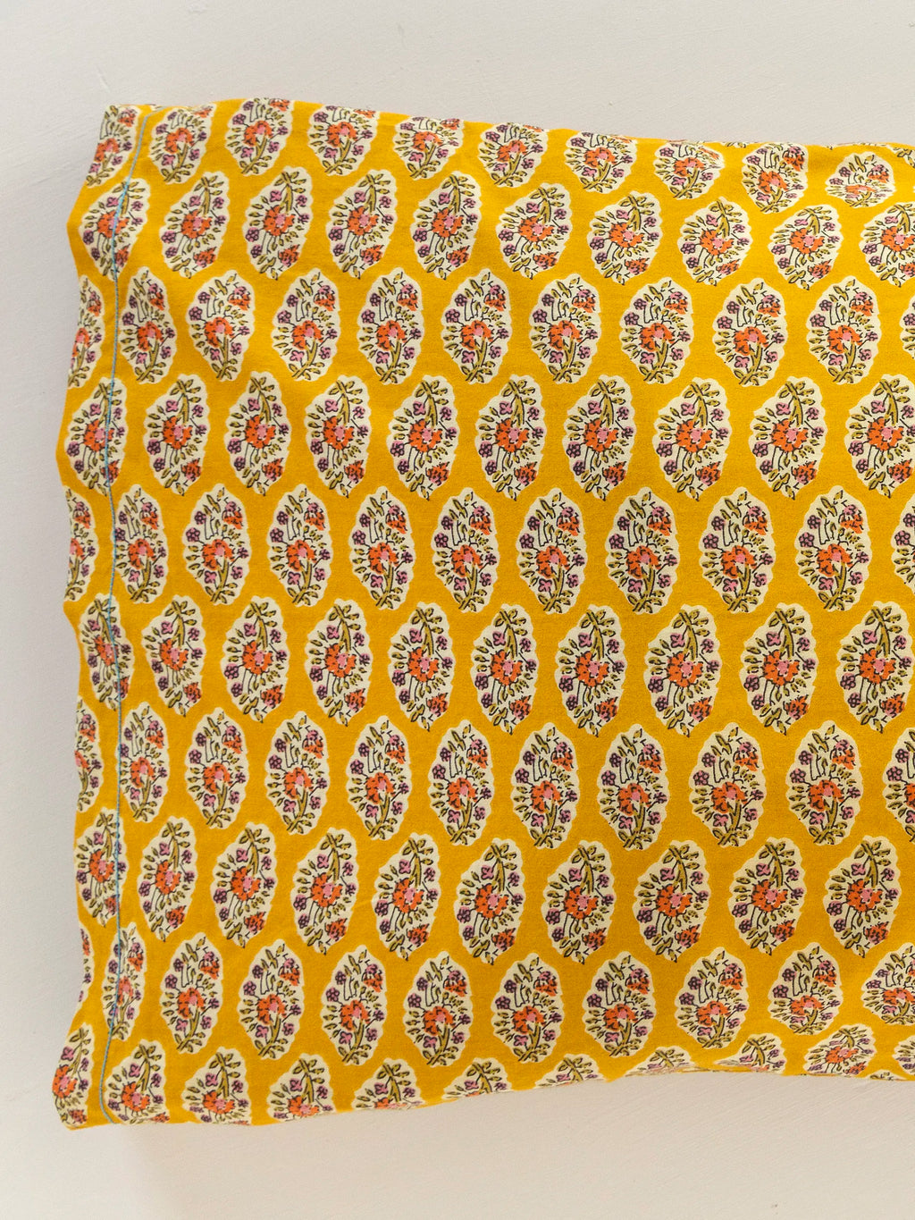 Mix & Match Cotton Pillowcase, Single - Golden Marigold