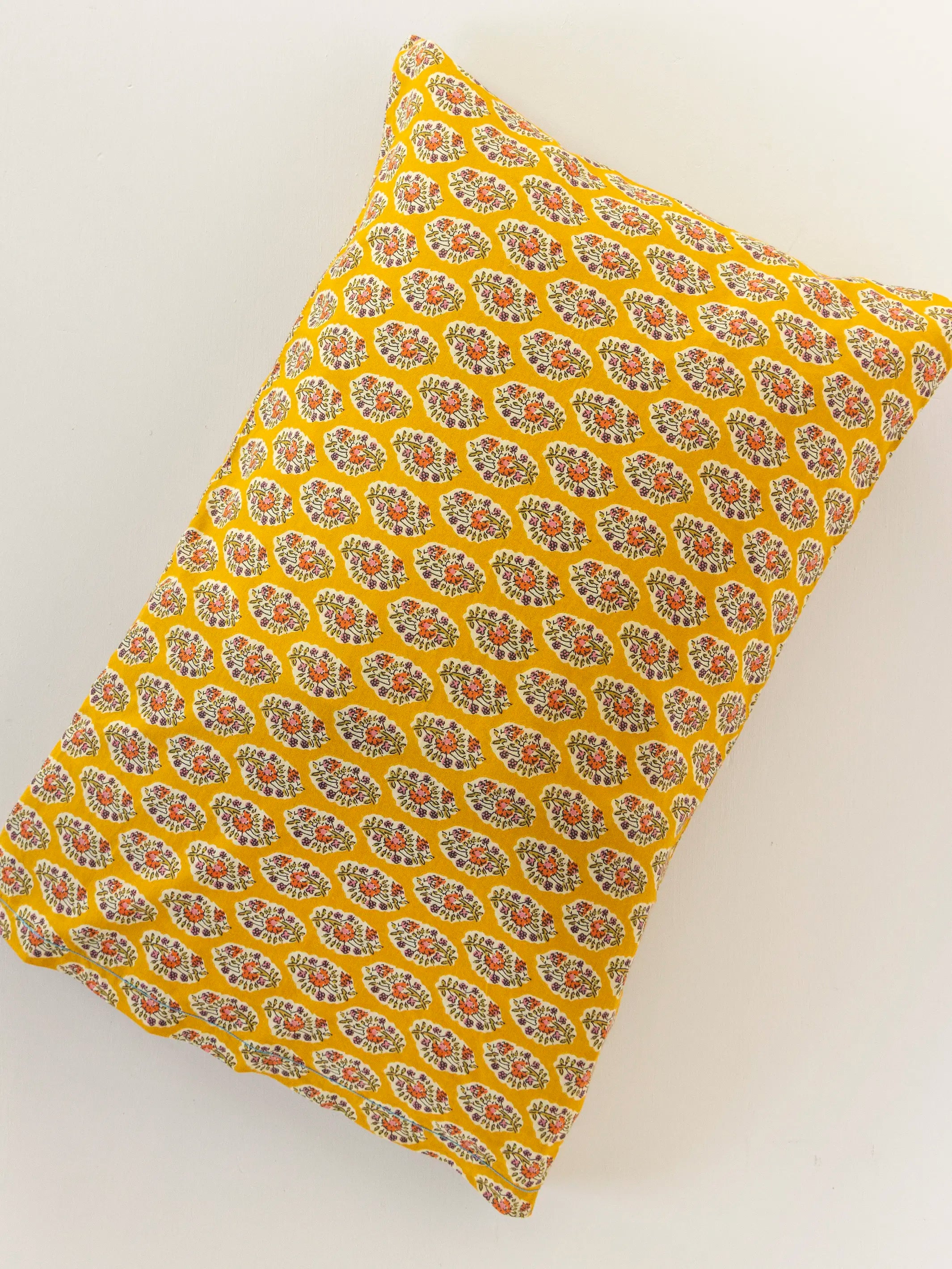 Mix & Match Cotton Pillowcase, Single - Golden Marigold