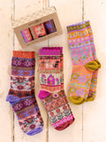 Boxed Boho Sock Set, Set of 3 - Cat