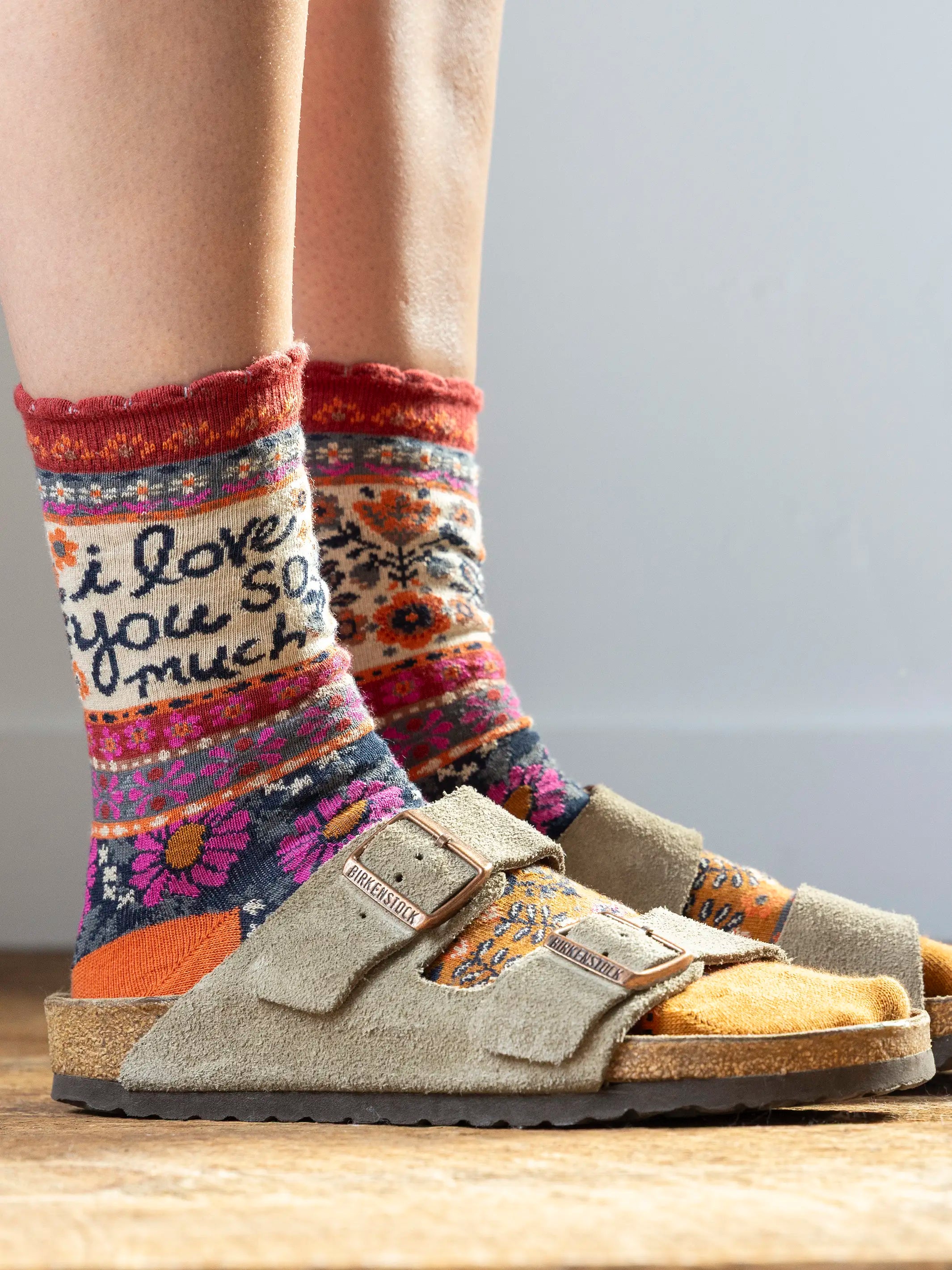 Boxed Boho Sock Set, Set of 3 - I Love You So Much
