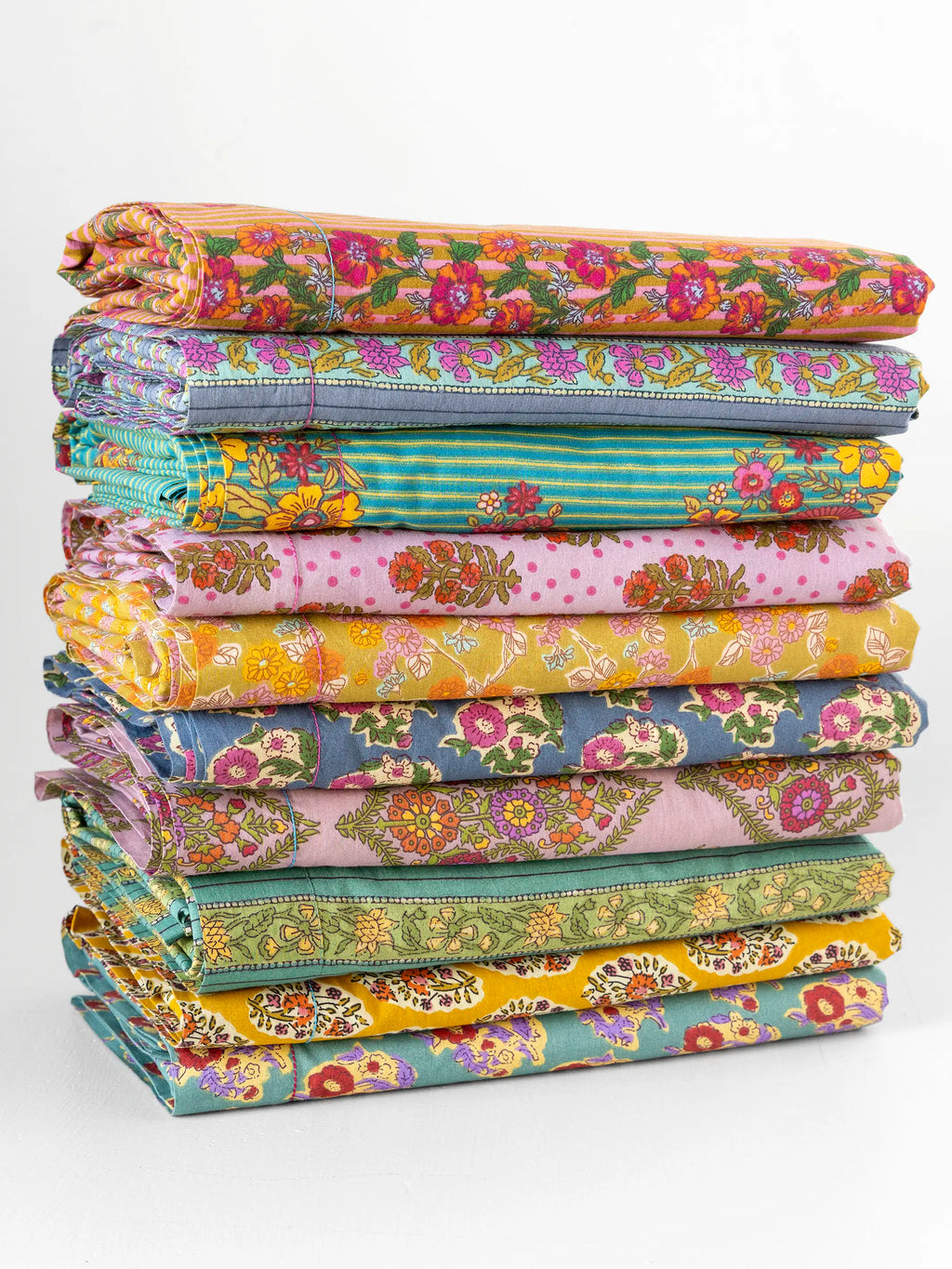Mix & Match Cotton Flat Sheet - Denim Fields