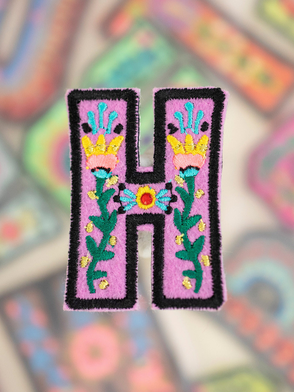 Stick-On Letter Patch - H
