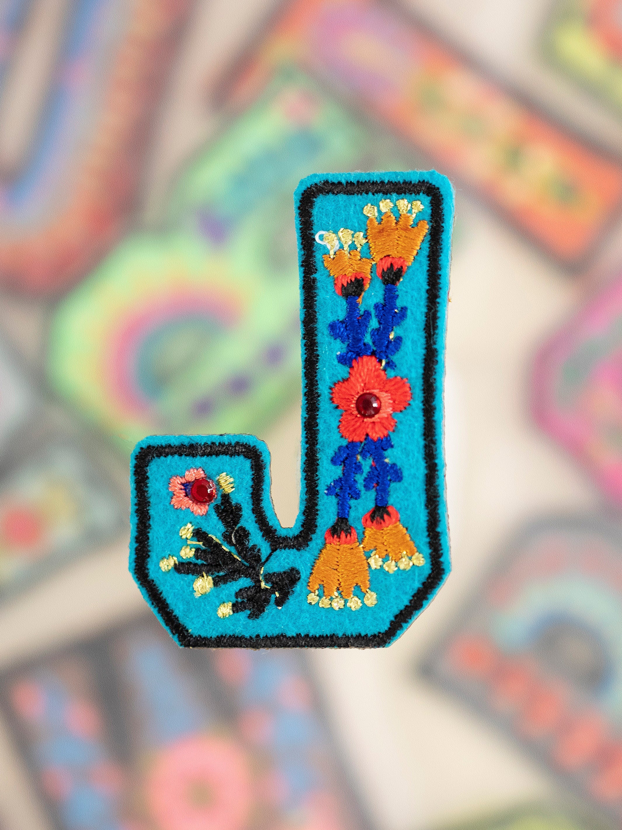 Stick-On Letter Patch - J