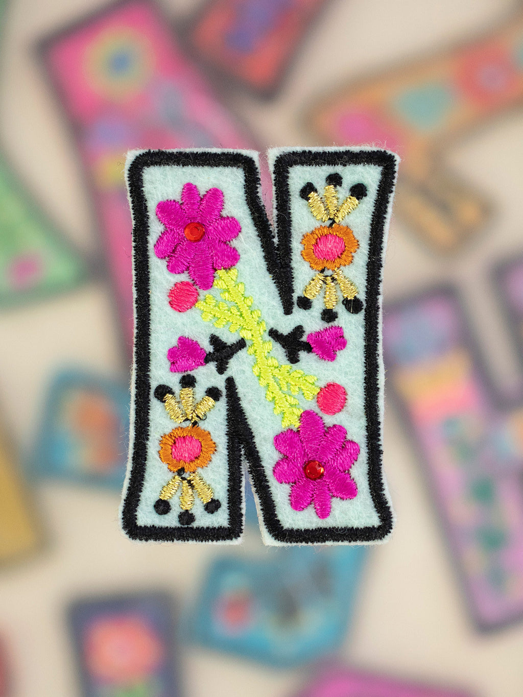 Stick-On Letter Patch - N