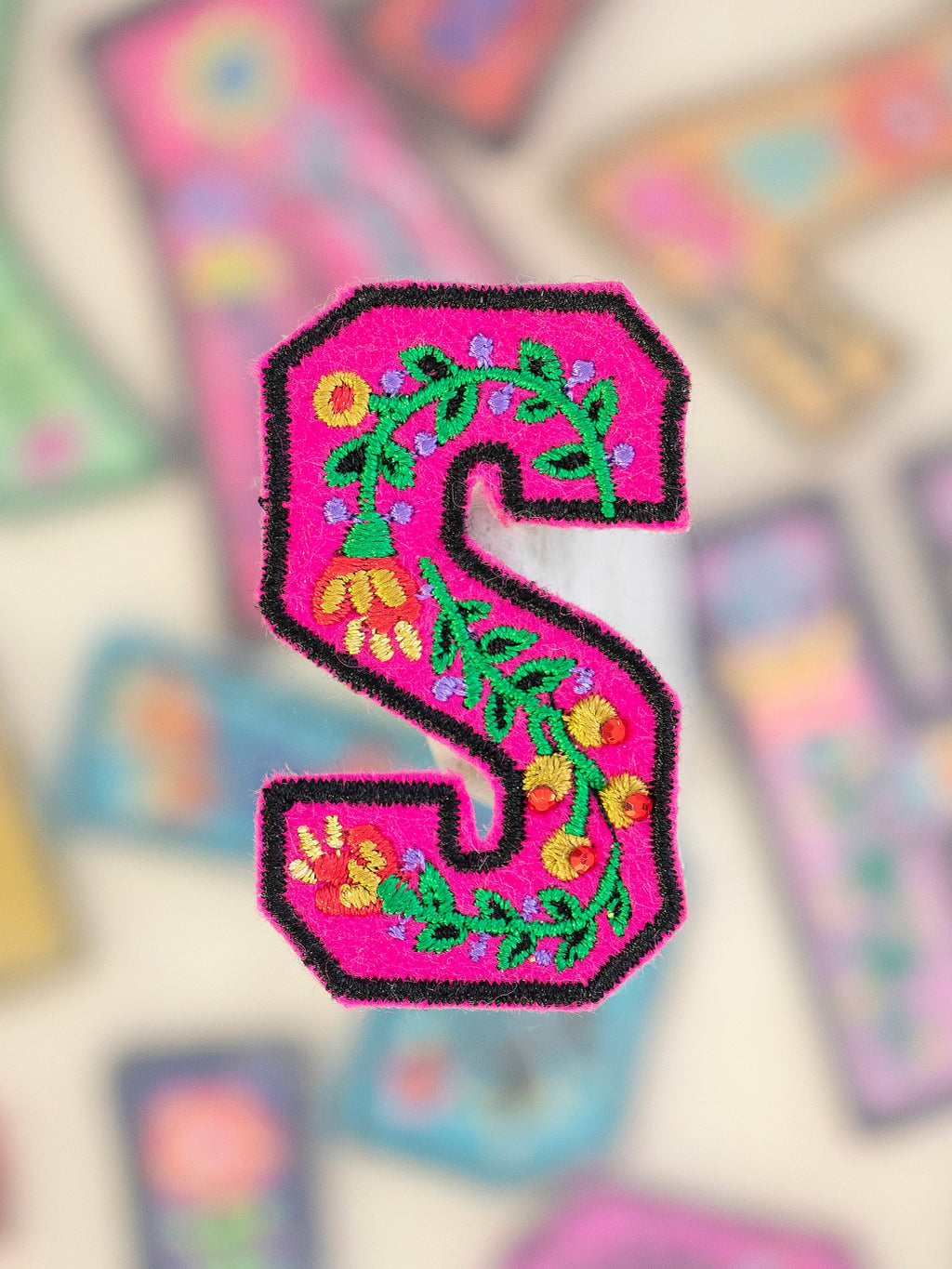 Stick-On Letter Patch - S