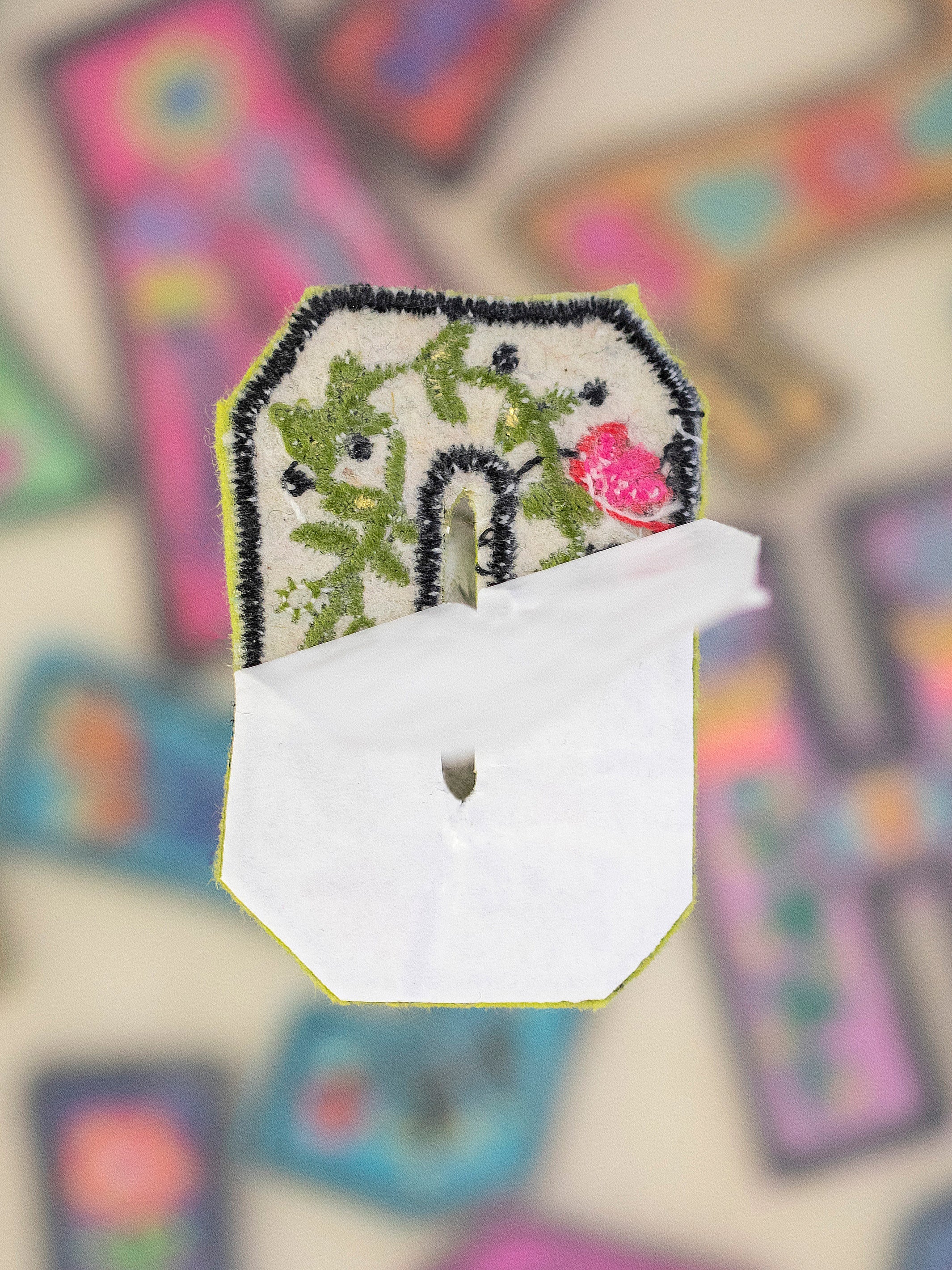Stick-On Letter Patch - V