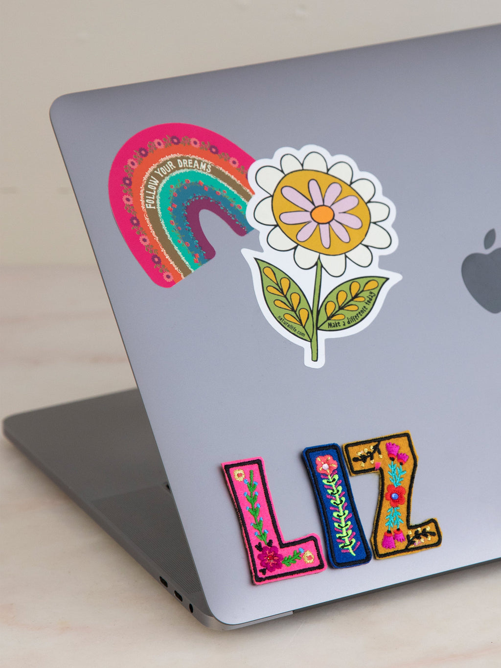 Stick-On Letter Patch - V