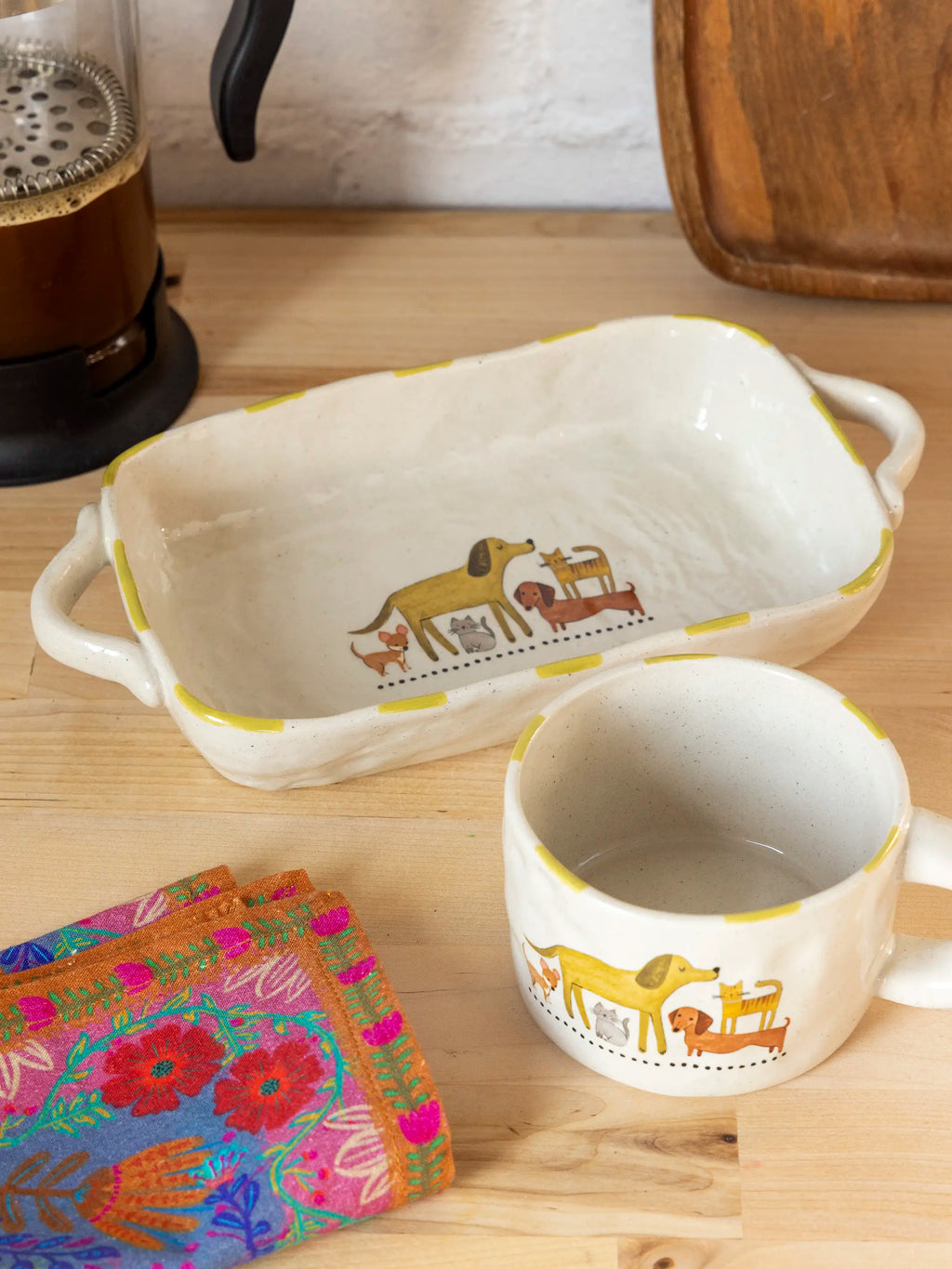 Mini Stoneware Baking Dish - Pets