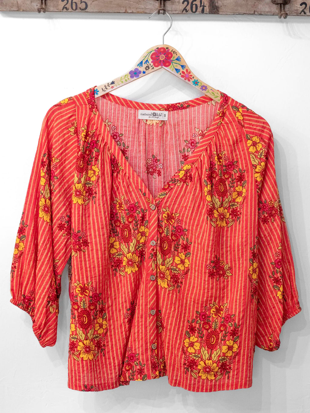 Abby Blouse - Jaipur Stripe Pink
