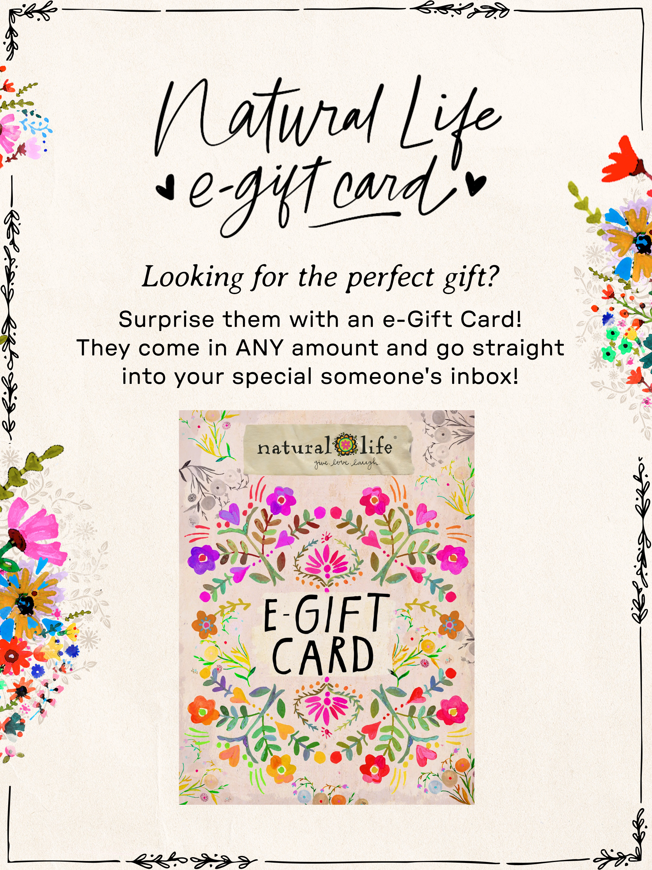Natural Life E-Gift Card