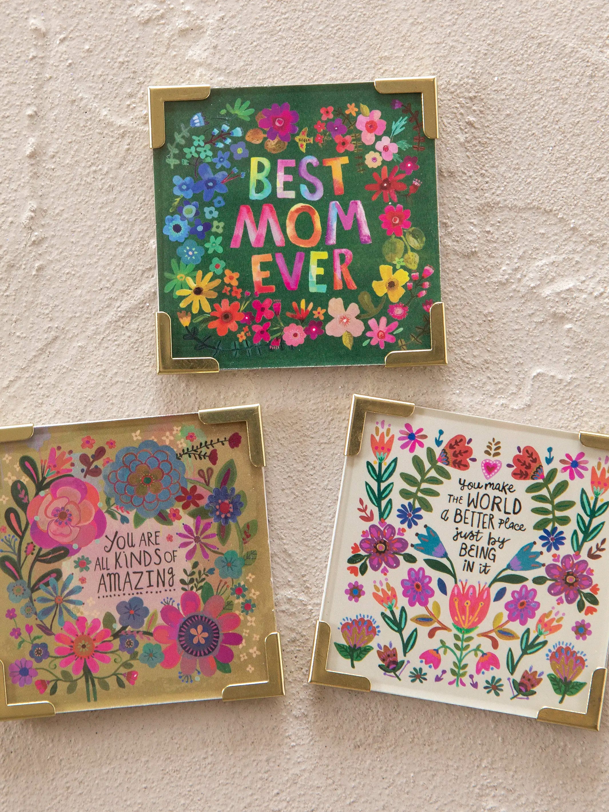Corner Magnet Keepsake - Best Mom Ever