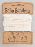 Solid Boho Bandeau® Headband - Cream