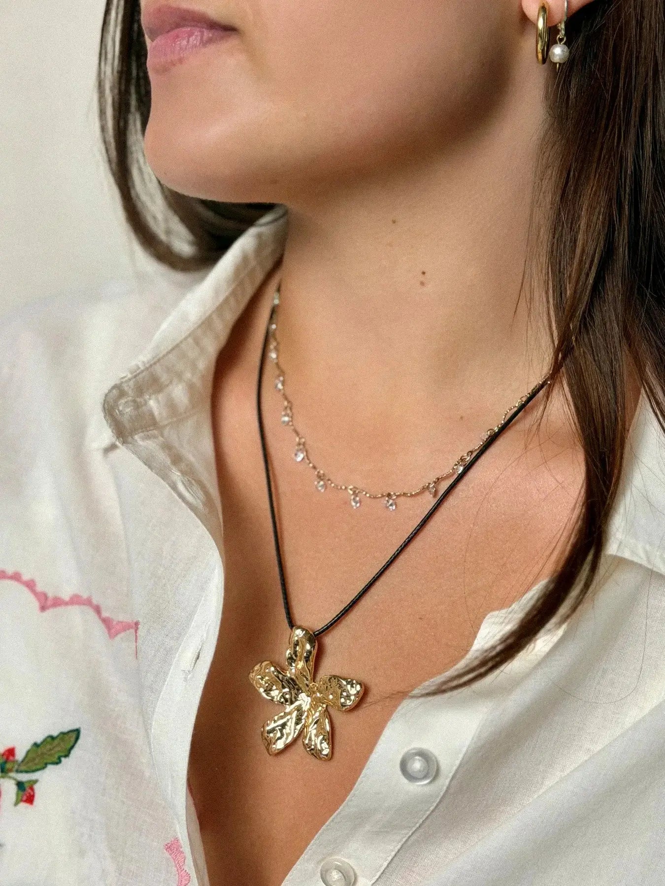 Golden Flower Necklace